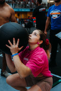Polera crop oversize Pink