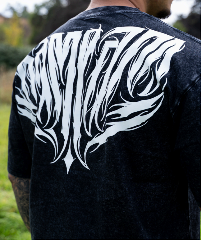 Polera oversize Black RAW