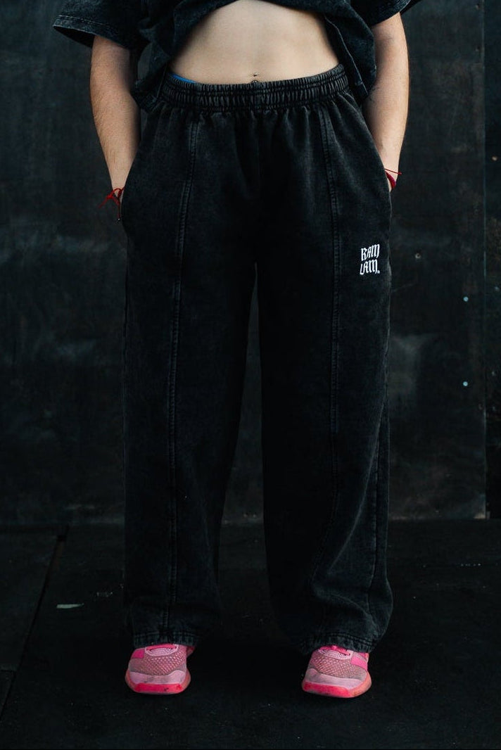 Pantalón buzo baggy fit acidwash