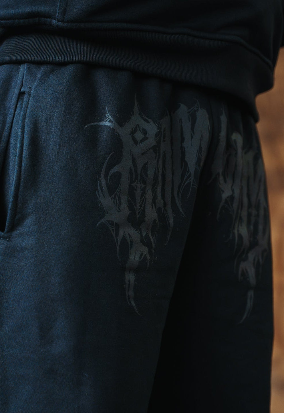 Pantalón buzo baggy fit RL All black