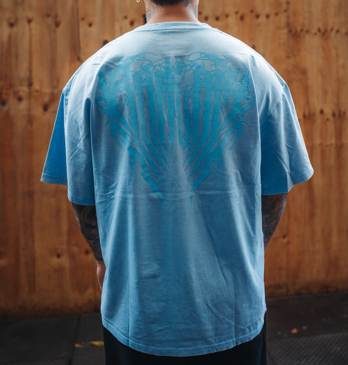 Polera oversize Sky blue SP