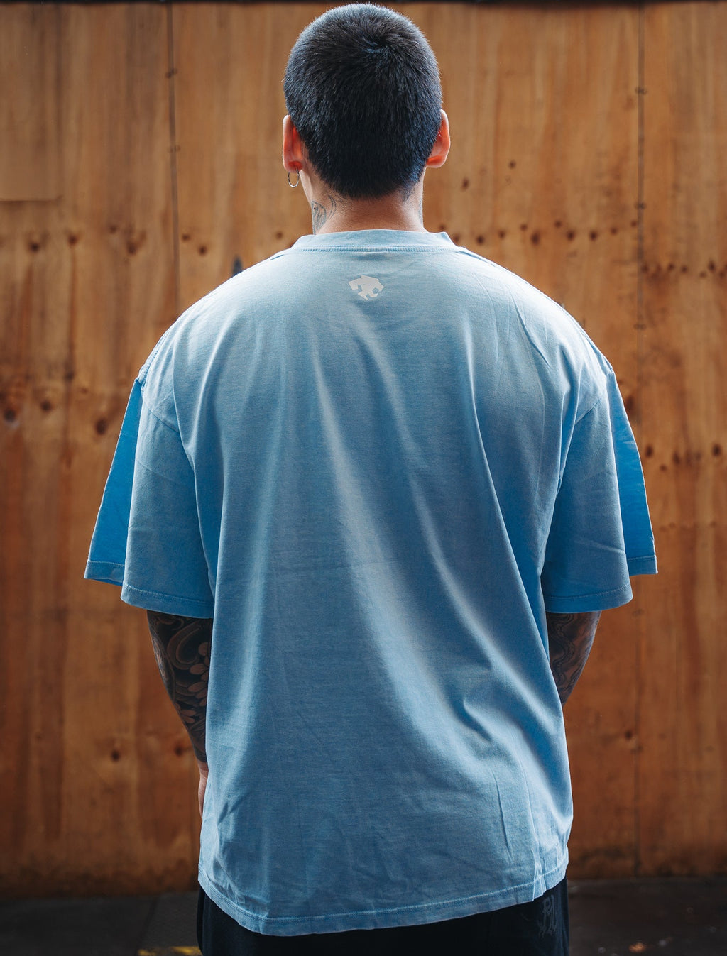 Polera oversize Sky blue