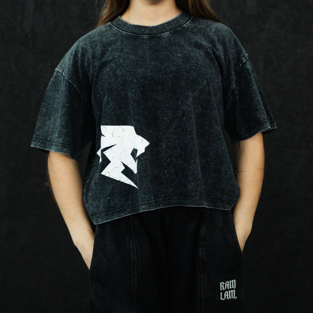 Polera crop oversize Black PRIMAL