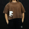 Polera crop oversize Brown PRIMAL