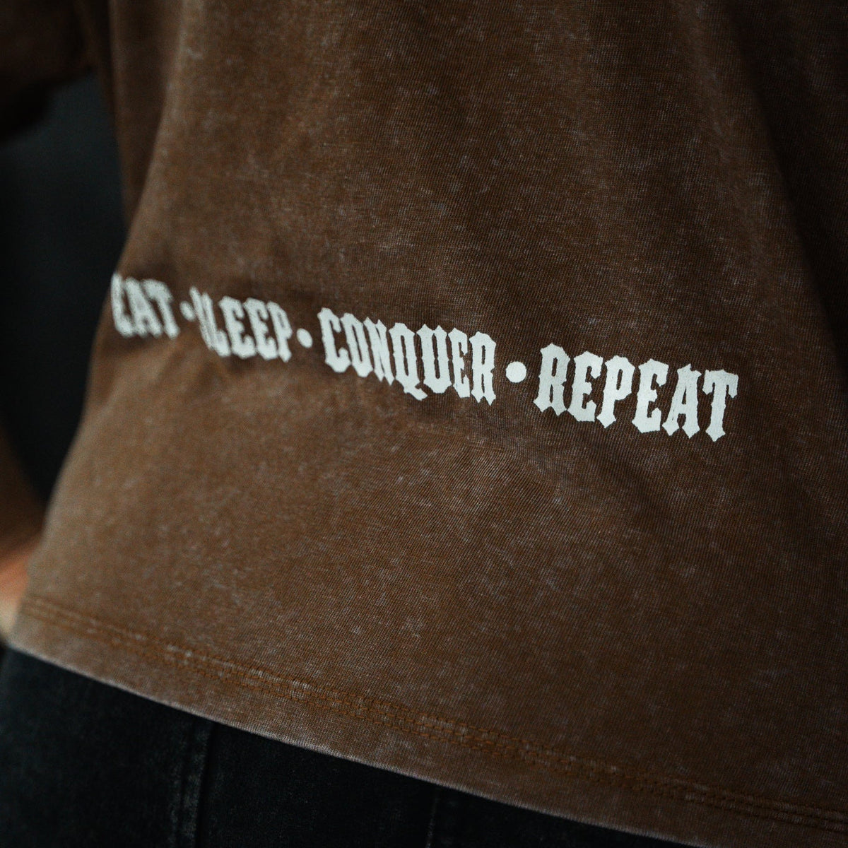 Polera crop oversize Brown PRIMAL