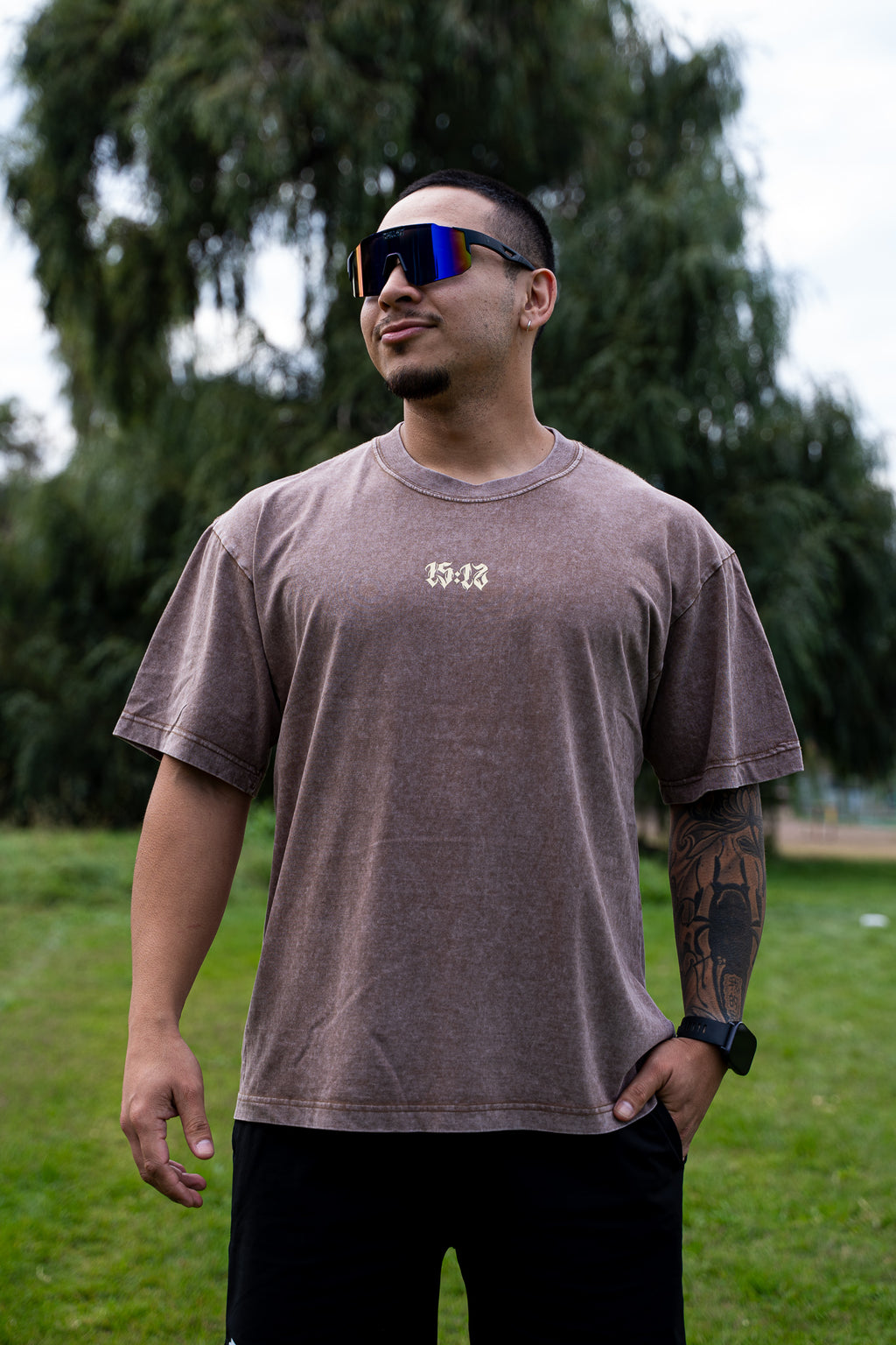 Polera oversize Brown RAW