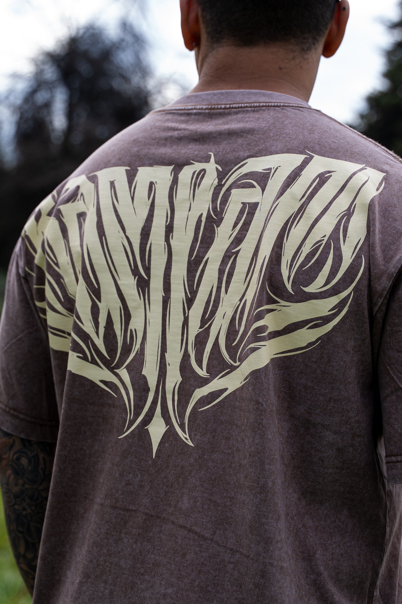 Polera oversize Brown RAW