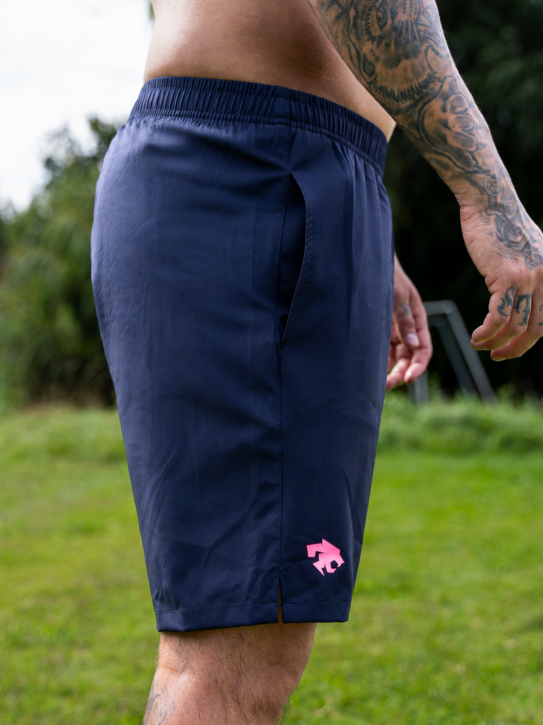 Short 7" Blue/fuchsia