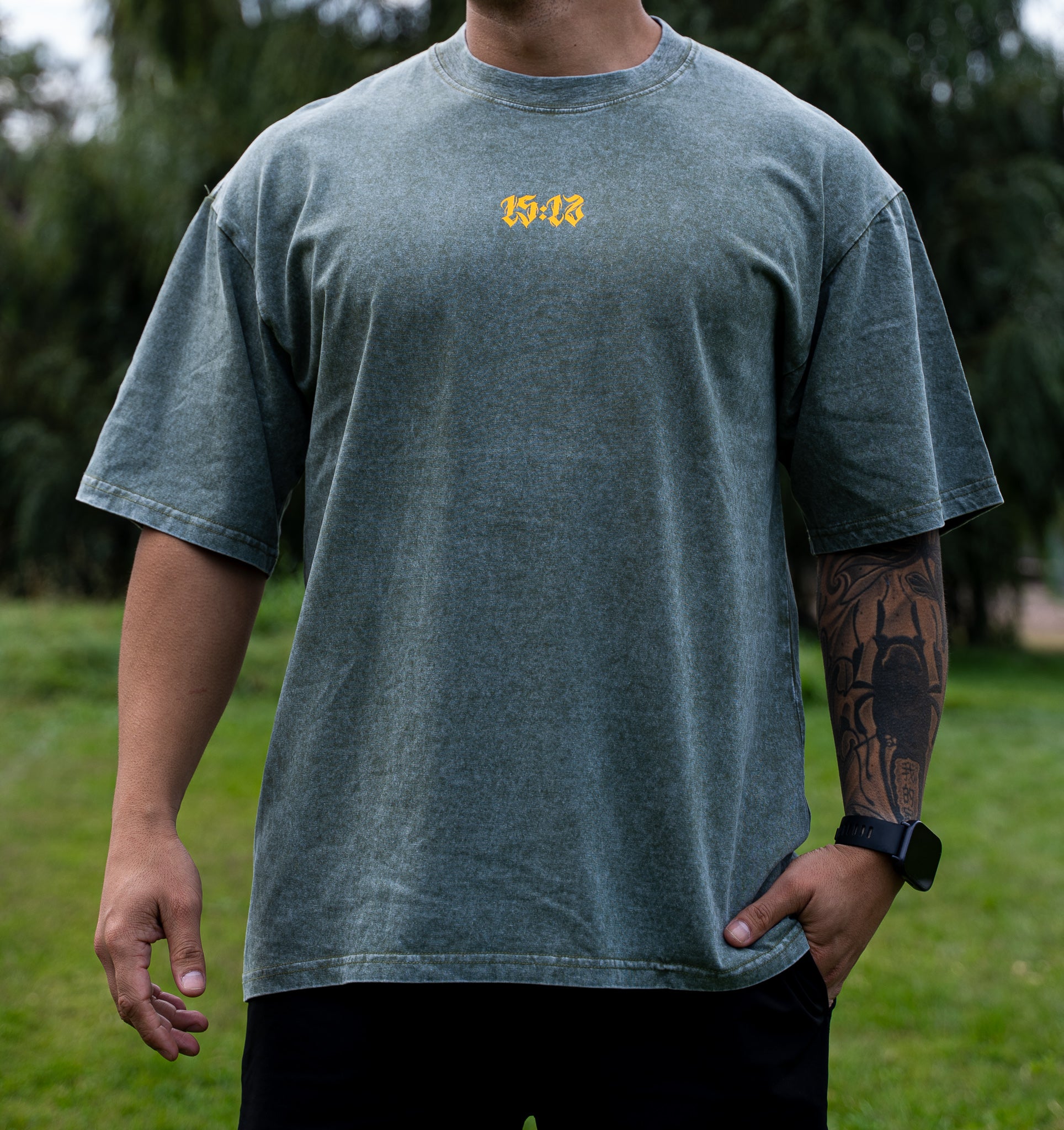 Polera oversize Green RAW