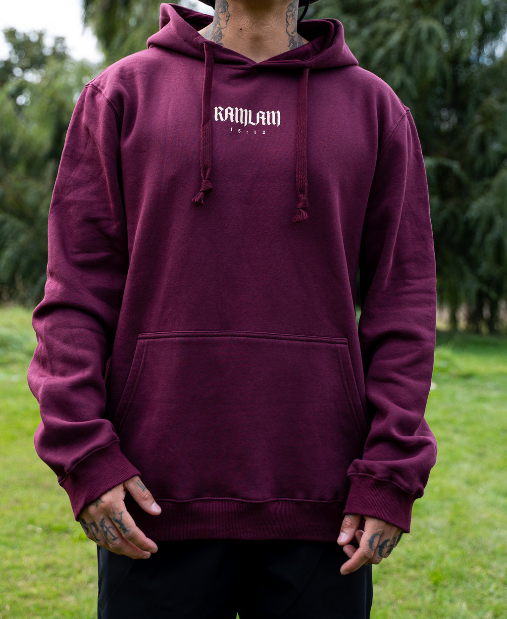 Hoodie regular burgundy