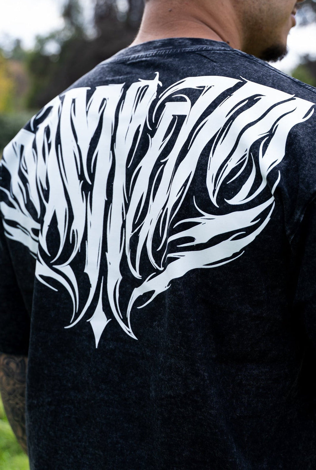 Polera oversize Black RAW