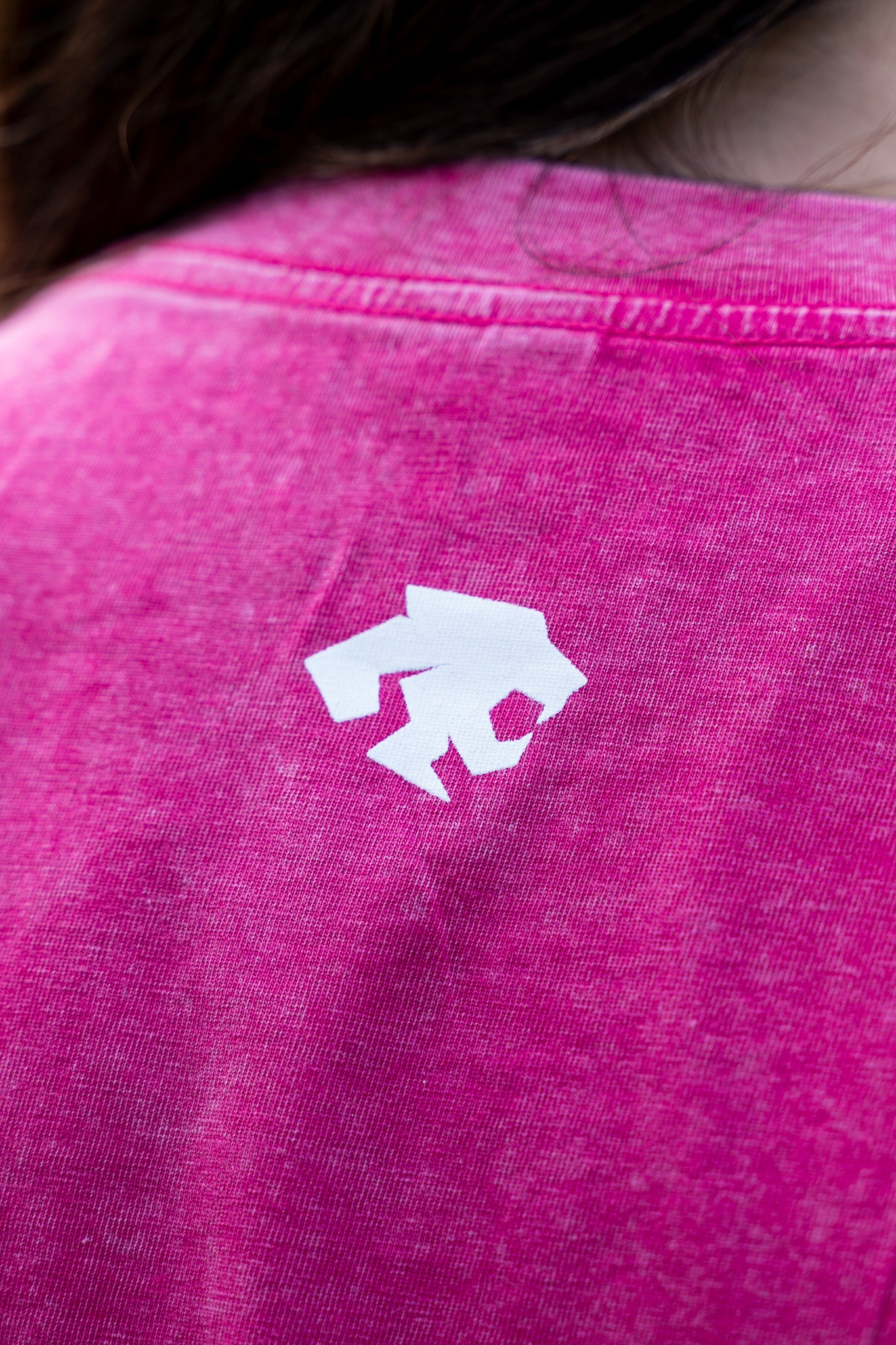 Polera crop oversize Pink