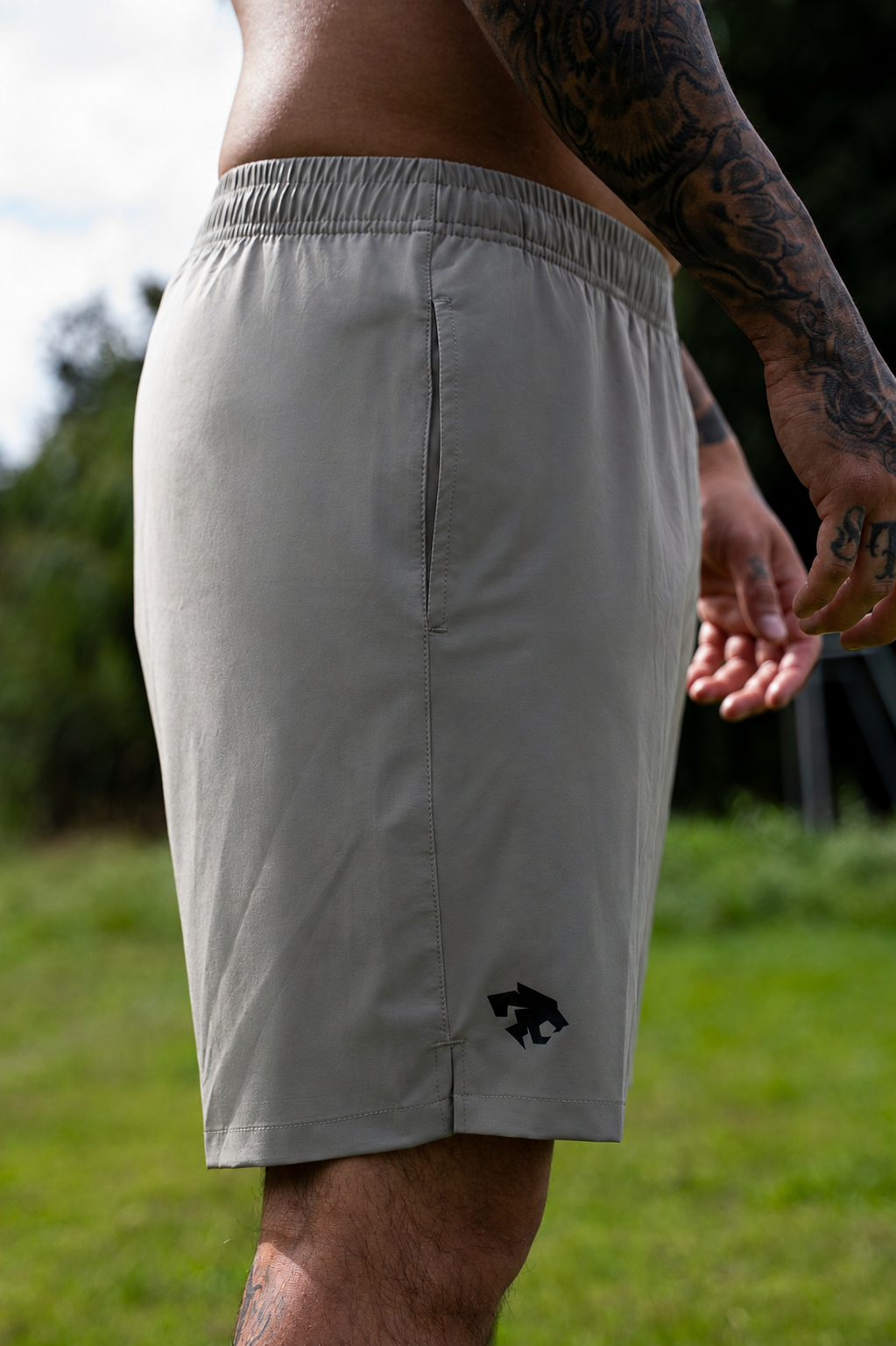 Short 7" Olive gray