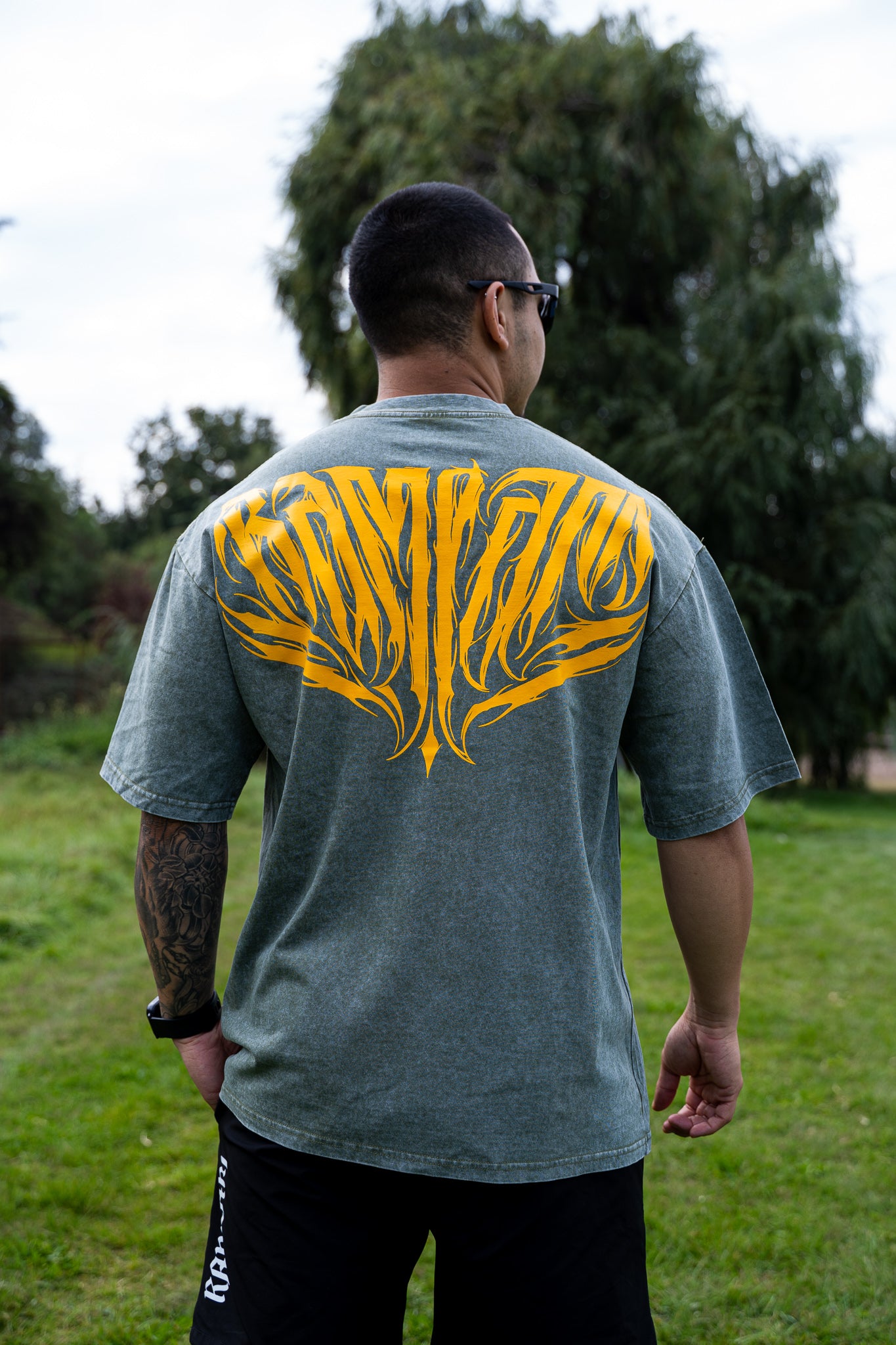 Polera oversize Green RAW