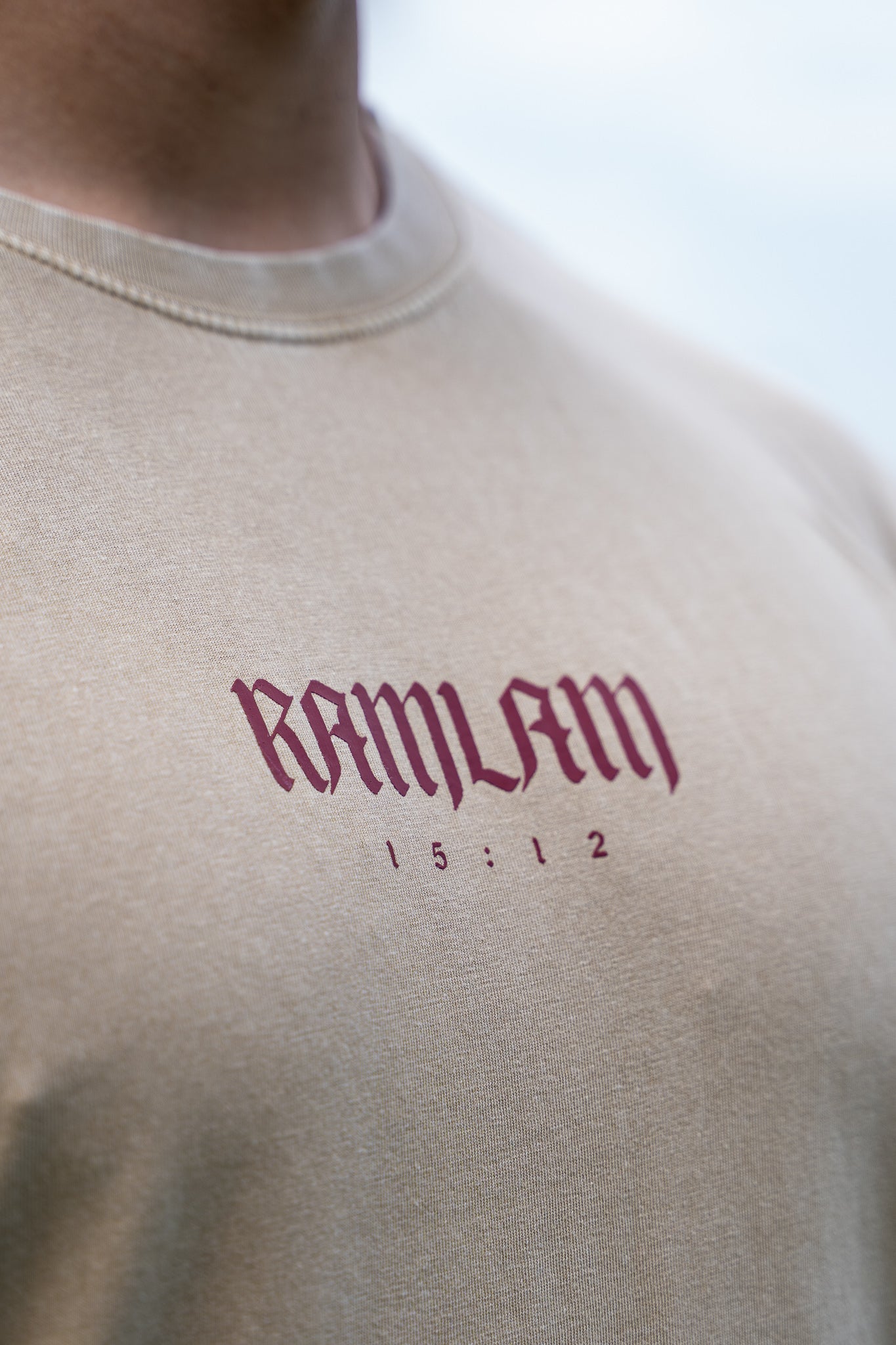 Polera regular Beige/Bd A