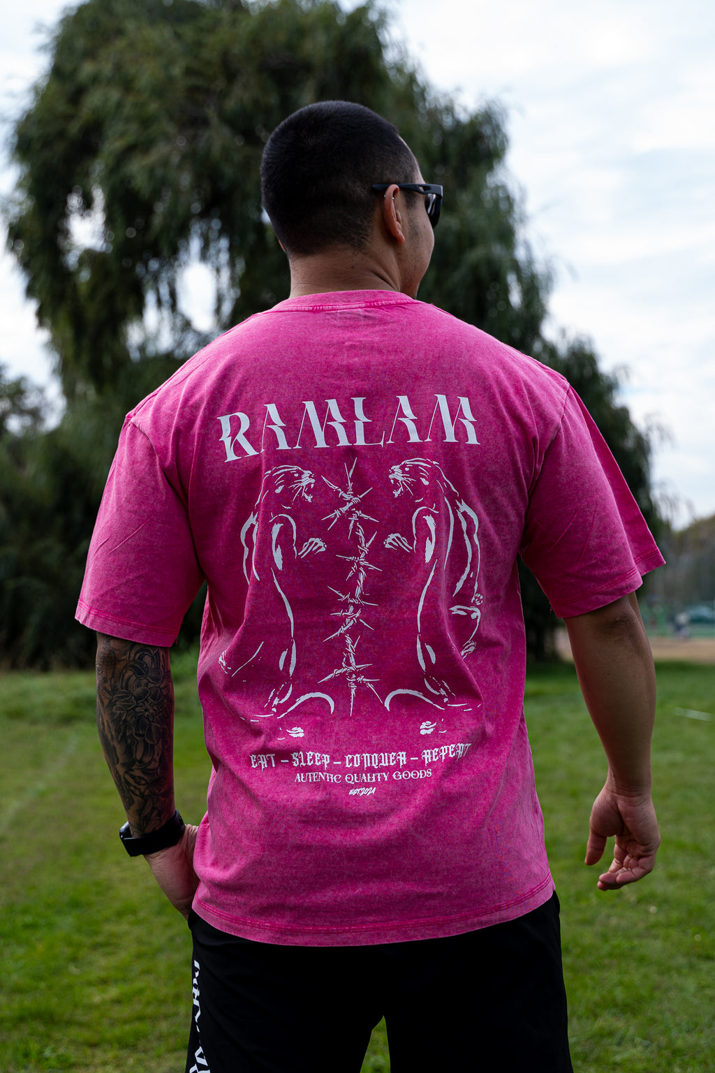 Polera oversize Pink/ Wt Panthers