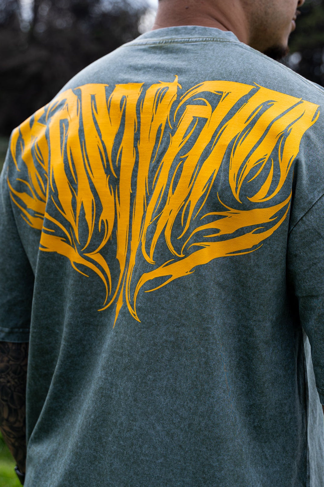 Polera oversize Green RAW