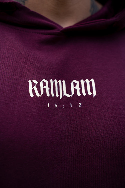 Hoodie regular burgundy