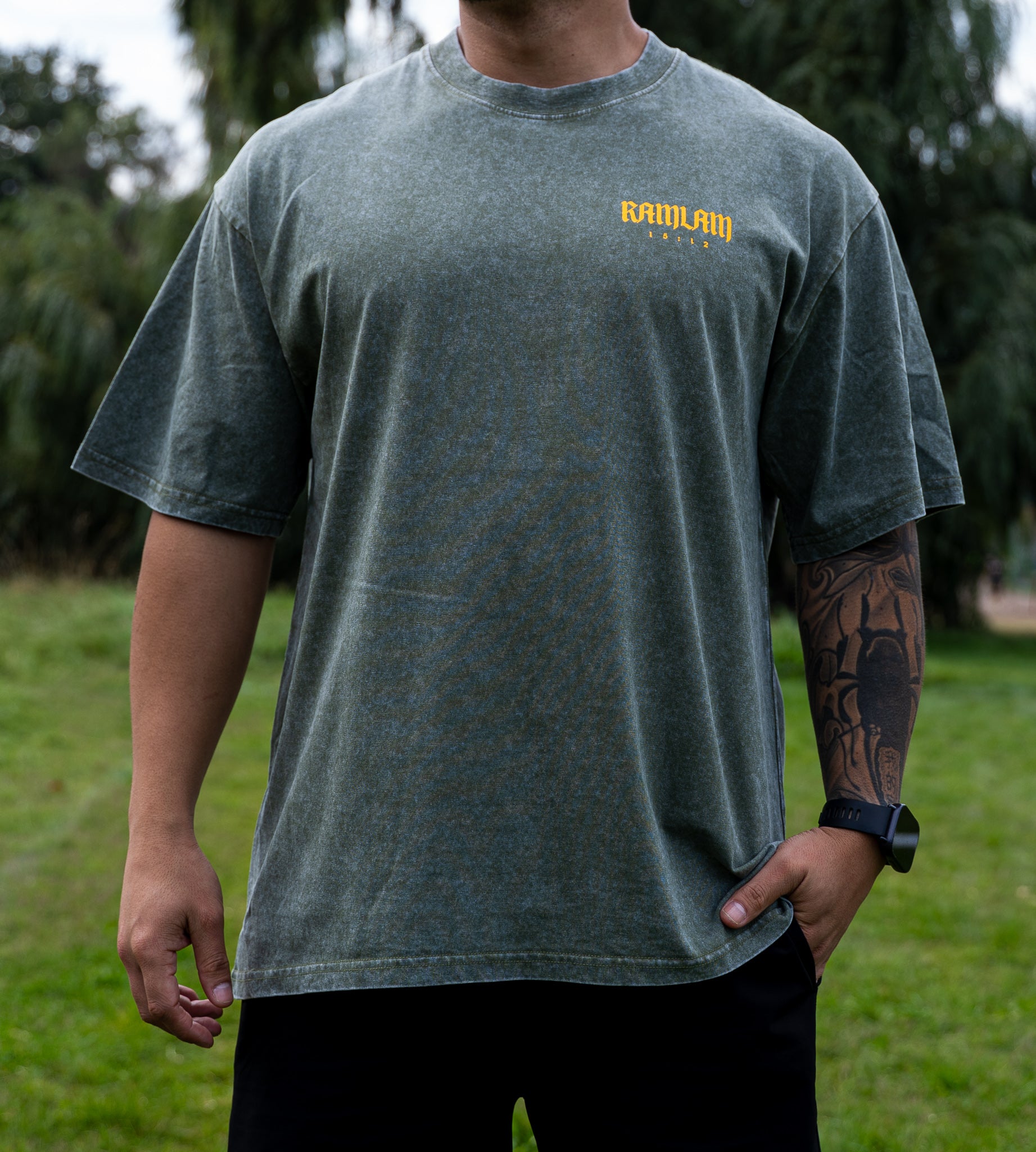 Polera oversize Green/ Yw Panthers
