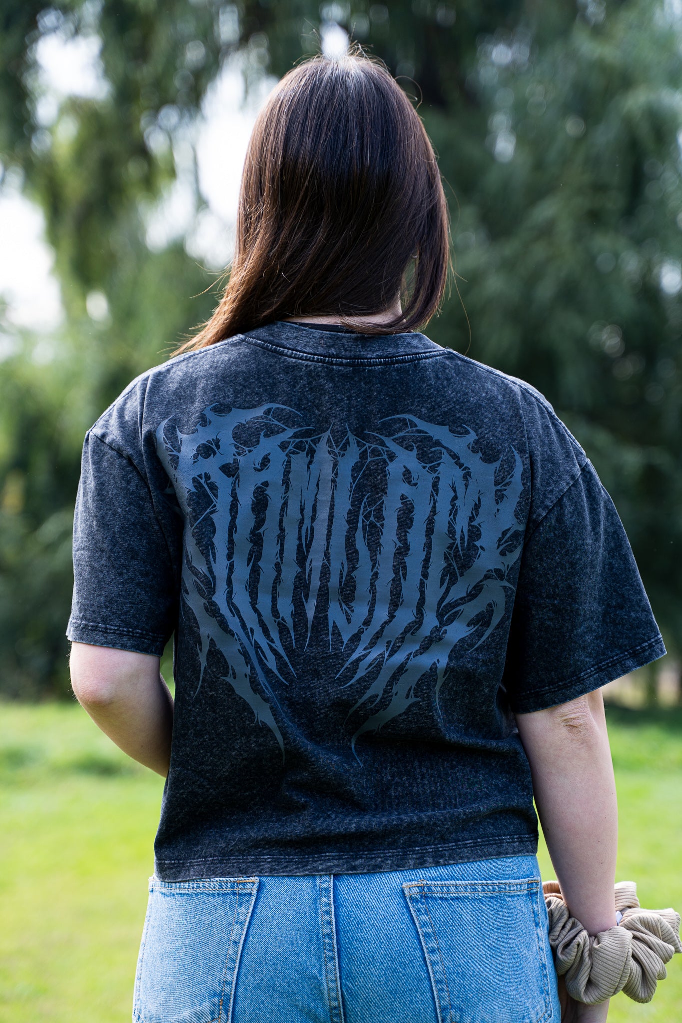 Polera crop oversize Black-SP