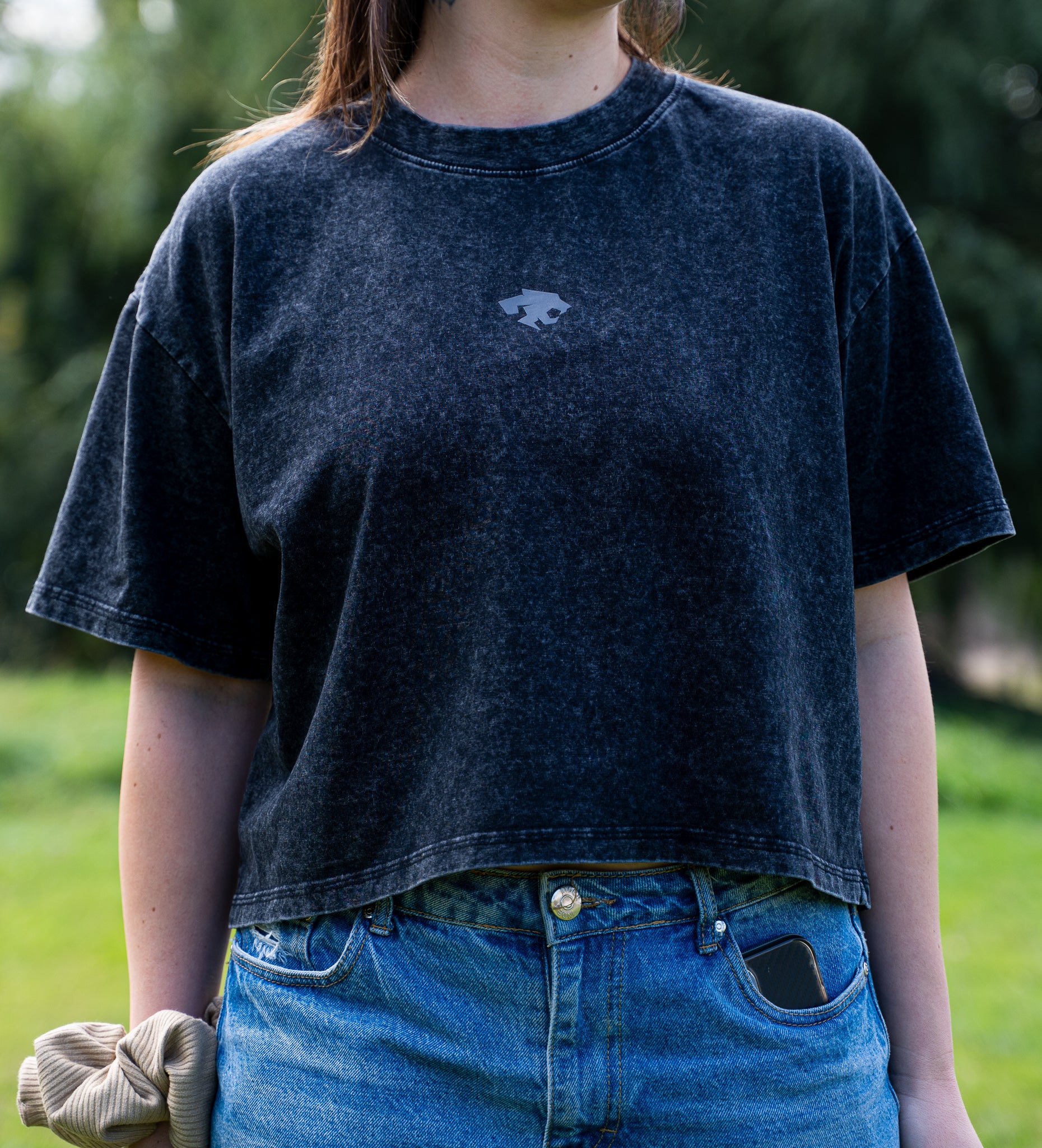Polera crop oversize Black-SP
