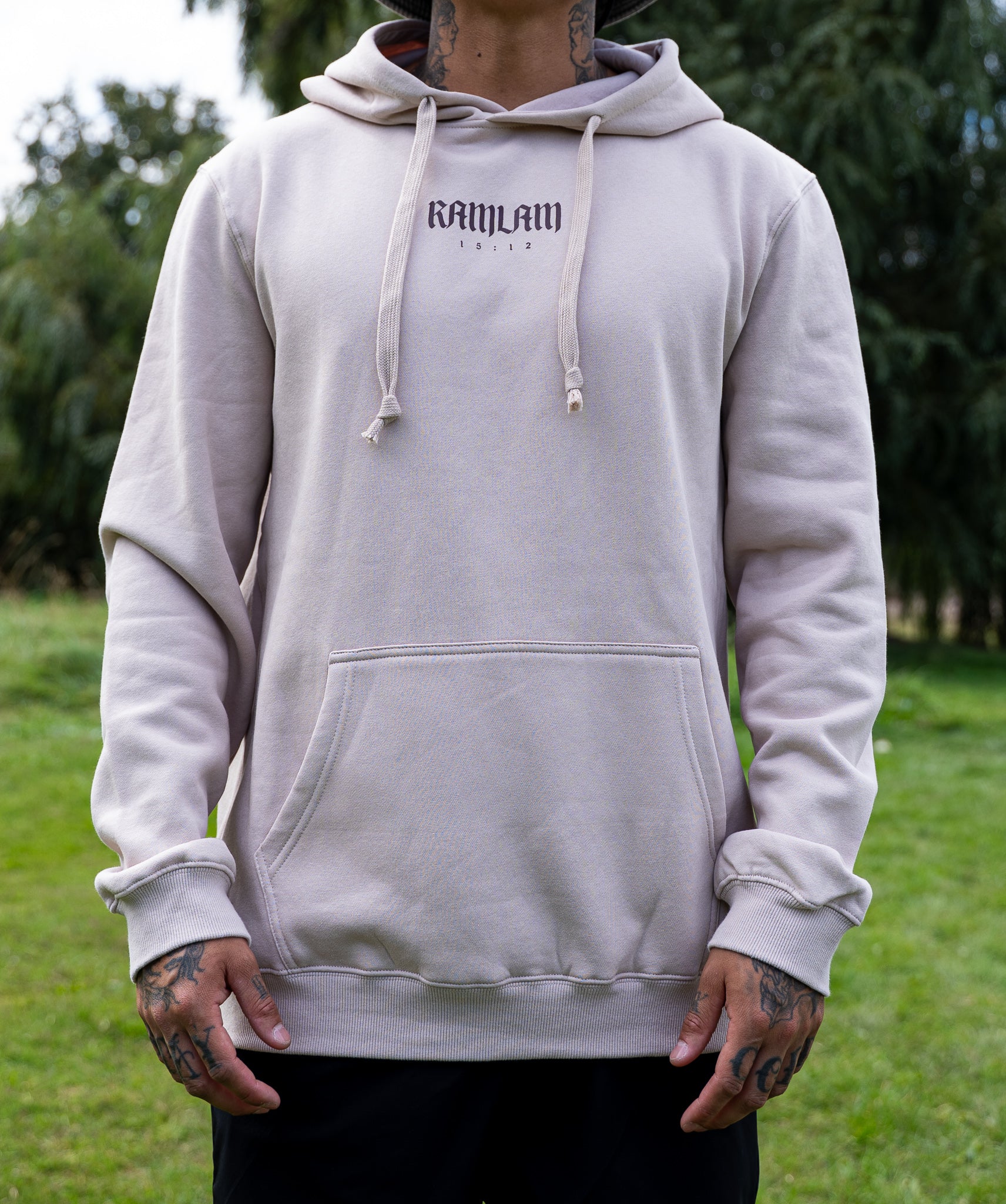 Hoodie regular Beige