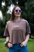 Polera crop oversize Brown A